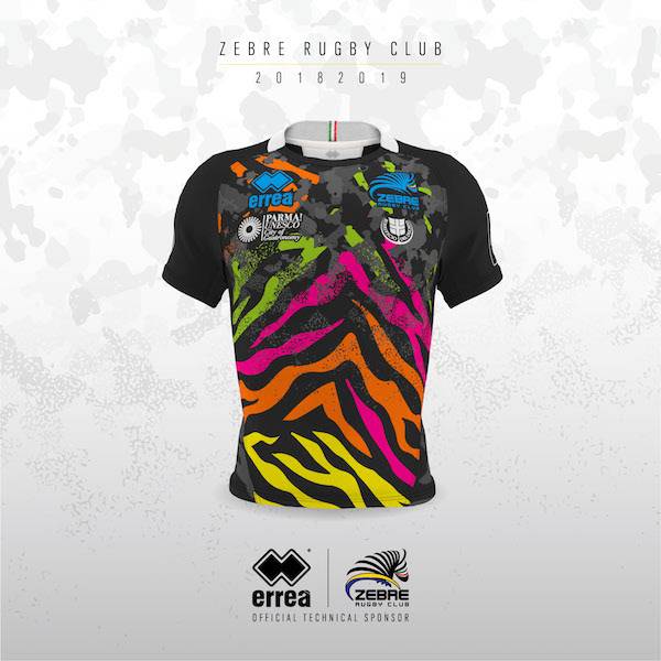 zebre rugby maglia 2018 19