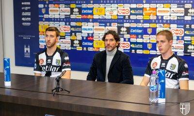 Conferenza stampa Parma Calcio con Bani Lucarelli Conti