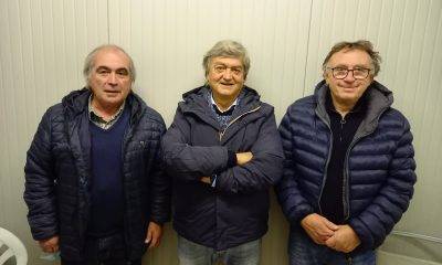 Il ds Gian Paolo Adorni e il dg Mauro Barbuti del Marzolara con il nuovo allenatore Giorgio Ghillani