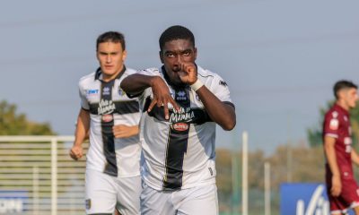 Esultanza Tannor dopo il gol in Parma Reggiana Primavera 6 1
