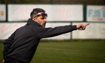 Lallenatore Paolo Bereti alla guida della Bagnolese Serie D gir. D s.s. 2021 2022 Foto Vanessa Incerti per GS Bagnolese