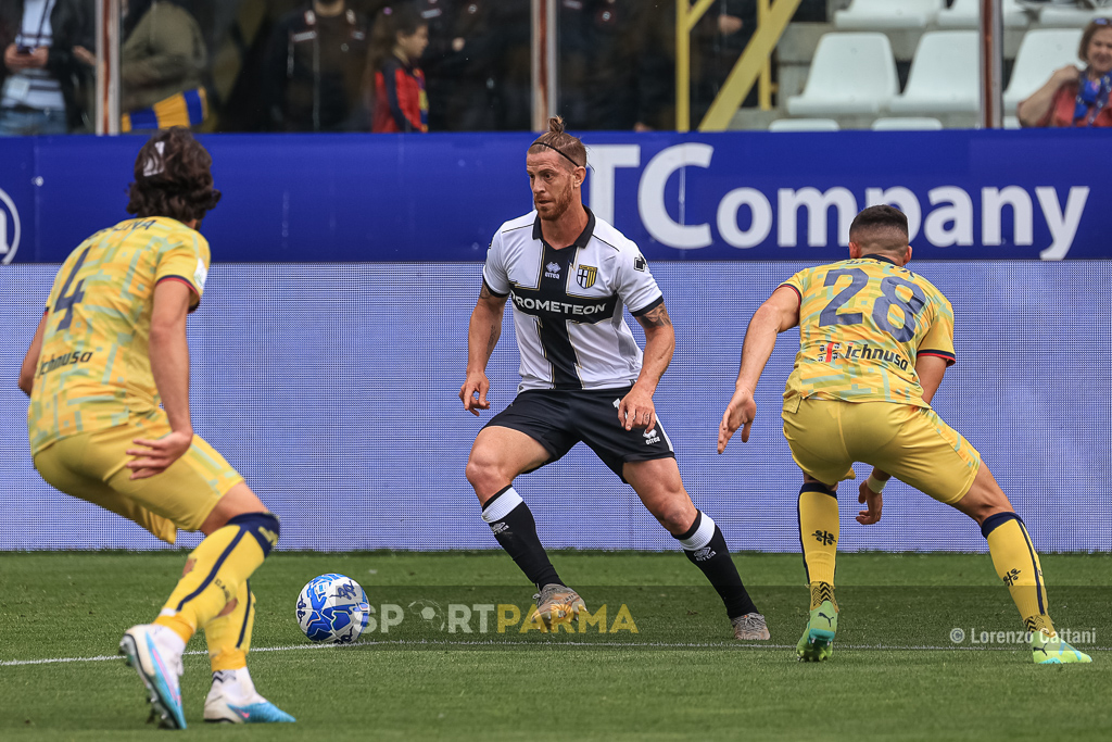 Cristian Ansaldi in Parma Cagliari 2 1 34a giornata Serie B 2022 2023