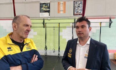Da sinistra il coach Andrea Codeluppi e il ds Alessandro Grossi WiMORE Parma