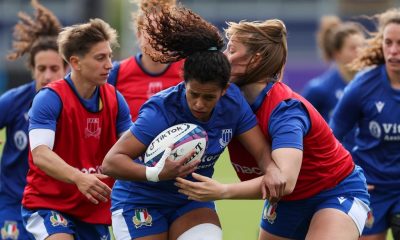 Giada Franco in azione con la nazionale italia di rugby femminile
