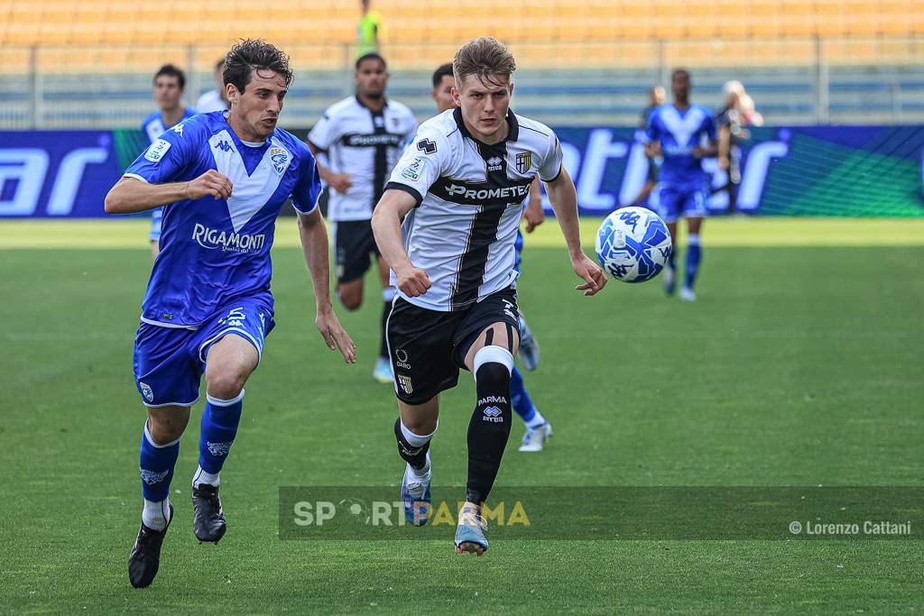 Cistana e Benedyczak in Parma Brescia 2 0 36a giornata Serie B 2022 2023