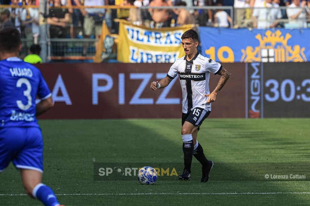 Enrico Delprato in Parma Brescia 2 0 36a giornata Serie B 2022 2023