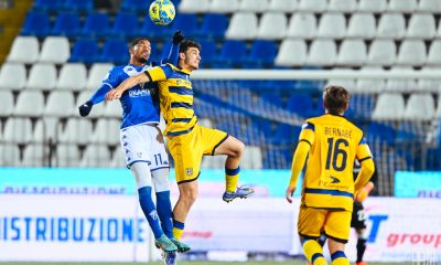 Florian Aye e Botond Balogh in Brescia Parma 0 2 Seire B 2022 2023