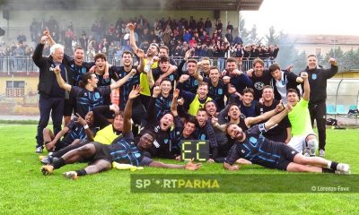 i festeggiamenti del Tonnotto San Secondo dopo la vittoria nello spareggio promozione sulla Pontenurese 2 0 Promozione 2022 2023