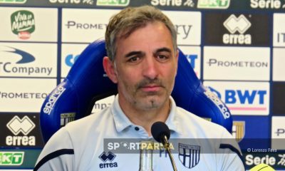 lallenatore del Parma Fabio Pecchia in conferenza stampa 6 maggio 2023