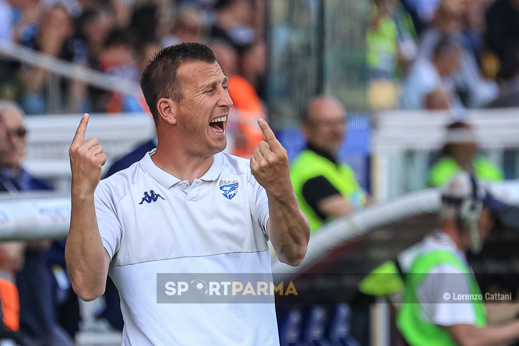 mister Daniele Gastaldello in Parma Brescia 2 0 36a giornata Serie B 2022 2023