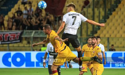 Parma Cittadella 2 0 2a giornata Serie B 2023 2024 Benedyczak svetta di testa