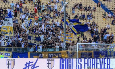 Parma Sassuolo 1 0 amichevole 2 agosto 2023 tifosi in Curva Nord