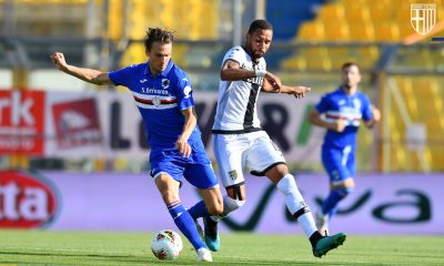 Ekdal ed Hernani in Parma Sampdoria 19 luglio 2020 Serie A 2019 2020