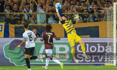 Parma Reggiana 0 0 4a giornata Serie B 2023 2024 uscita alta di Leandro Chichizola