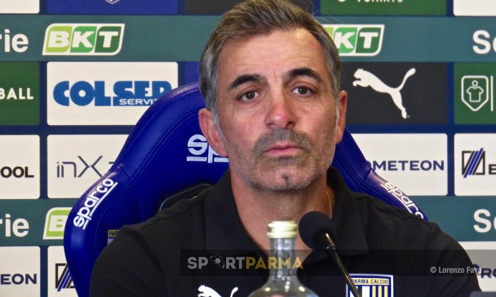 mister Fabio Pecchia Parma Calcio nella conferenza stampa del 16.09.2023
